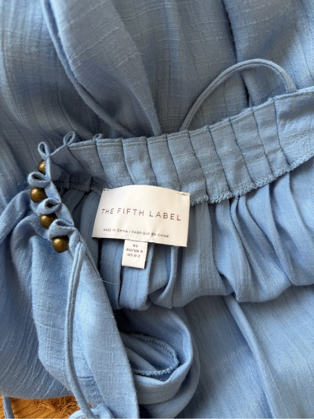 The Fifth Label Dusty Blue Ruffle-Hem Mini Dress - Picture 4 of 4